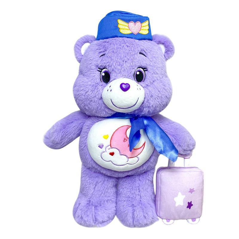 

Очаровательный лицензионный плюшевый мишка Care Bears Радужный мишка, мягкая игрушка для детей фиолетовый
