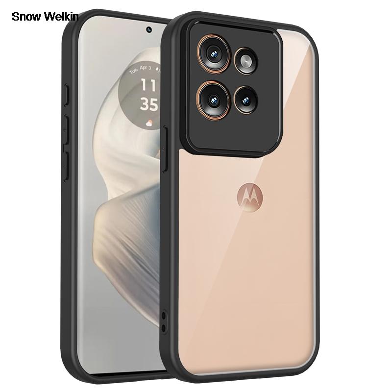 Průhledný silikonový kryt pro Motorola Edge 60 Neo edge60 Neo PC záda TPU nárazník Nárazuvzdorný Průhledný kryt na telefon