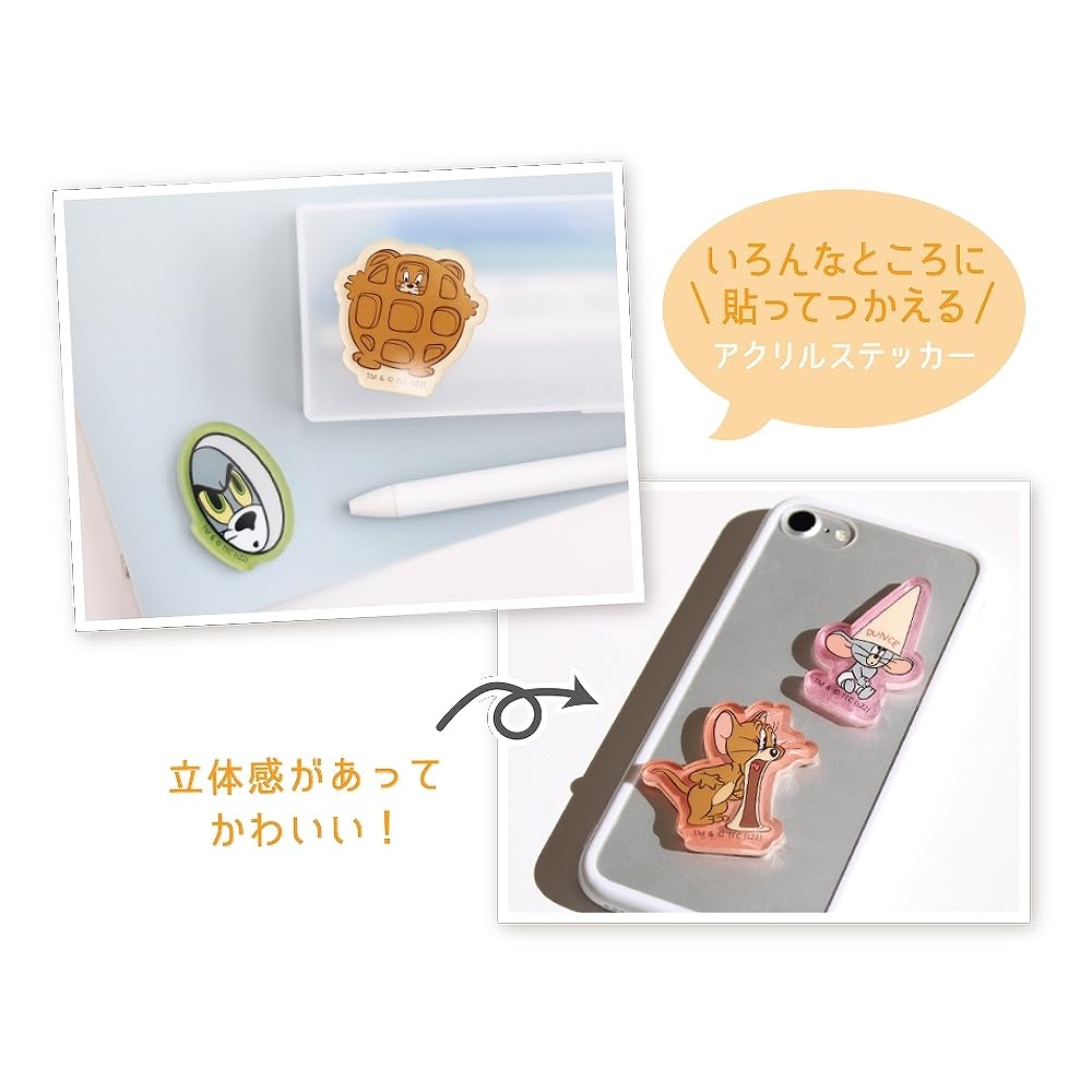 Tees Factory Tom and Jerry Clette Acrylic Stickers (10) TJ-5541501FA