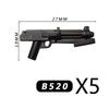Military Building Blocks MOC Star Movie Characters Solider Figures War Mini Bricks Weapons Accessories Guns Cloak Axe Armor