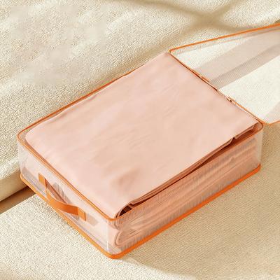 Transparente Kleideraufbewahrungstasche, Plastik-Deckenaufbewahrungstasche mit Reißverschluss, Faltbarer Schrankorganizer, Umzugstaschen für Decken, Bettwäsche