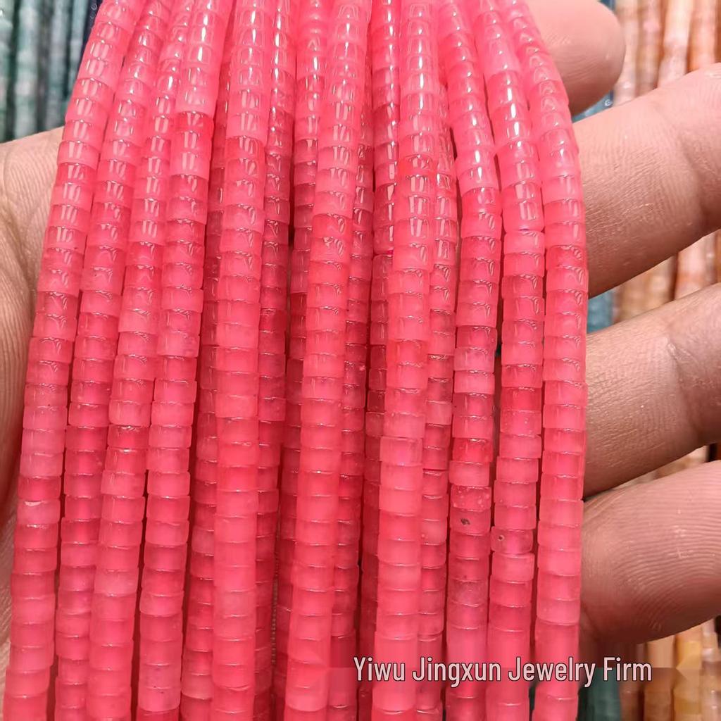 2x4mm Natural Agate Stone Separator Beads for DIY Jewelry Making - Loose Semi-Finished Accessories In Stock