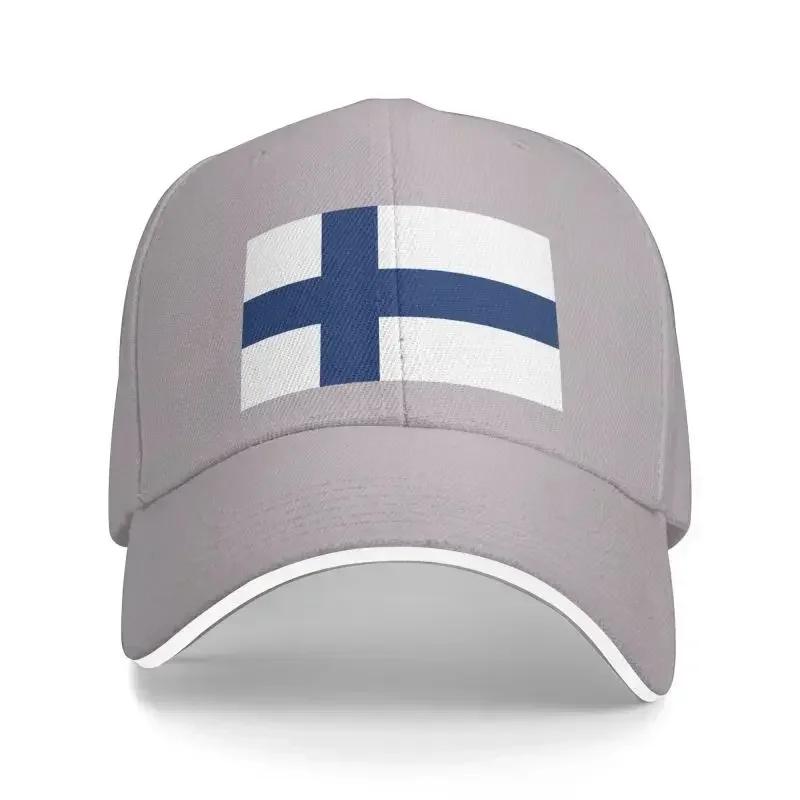 Cappellino da Baseball alla Moda con Bandiera della Finlandia Uomo Donna Traspirante Cappello da Papà Sportivo