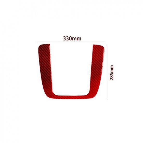 Red Carbon Fiber Central Console Frame Cover Trim For Tahoe/Silverado/Sierra