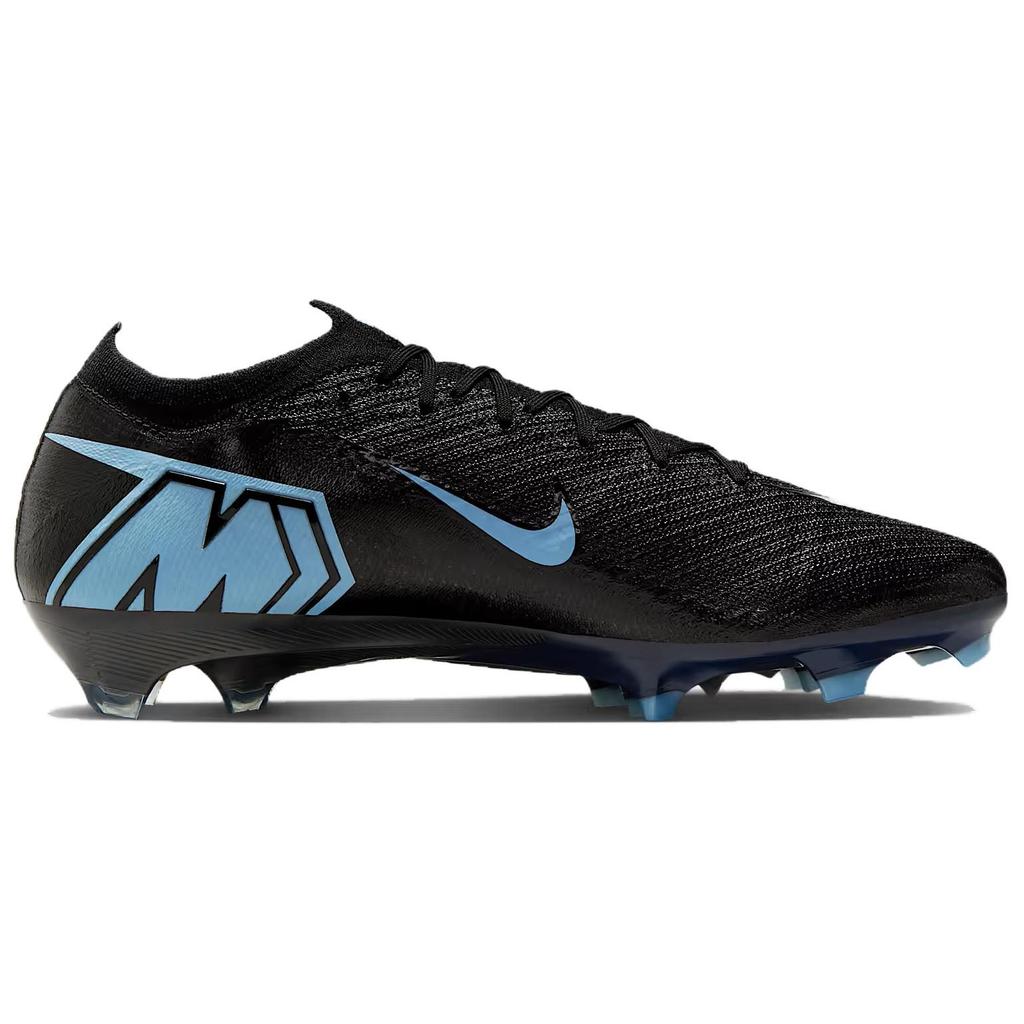 Nike Mercurial Vapor 16 Abrasion Resistant Soccer Shoes Unisex Black Blue FQ1457-001