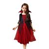 [UPENC] Vampire Halloween Costume for Kids - Witch, Devil, Dracula, Cute, Popular One-Piece Dress, Cosplay, Girls, Short Sleeves, Party, Event, Stand