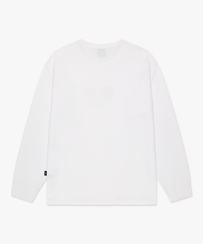 LMC Sketch Bear Long Slv Tee White