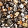 30-100pcs/lot CCB Tassel Caps Beads KC Gold Leather Rope End Tip Cap Beads For DIY Handmade Bracelet Necklace Making Accessories