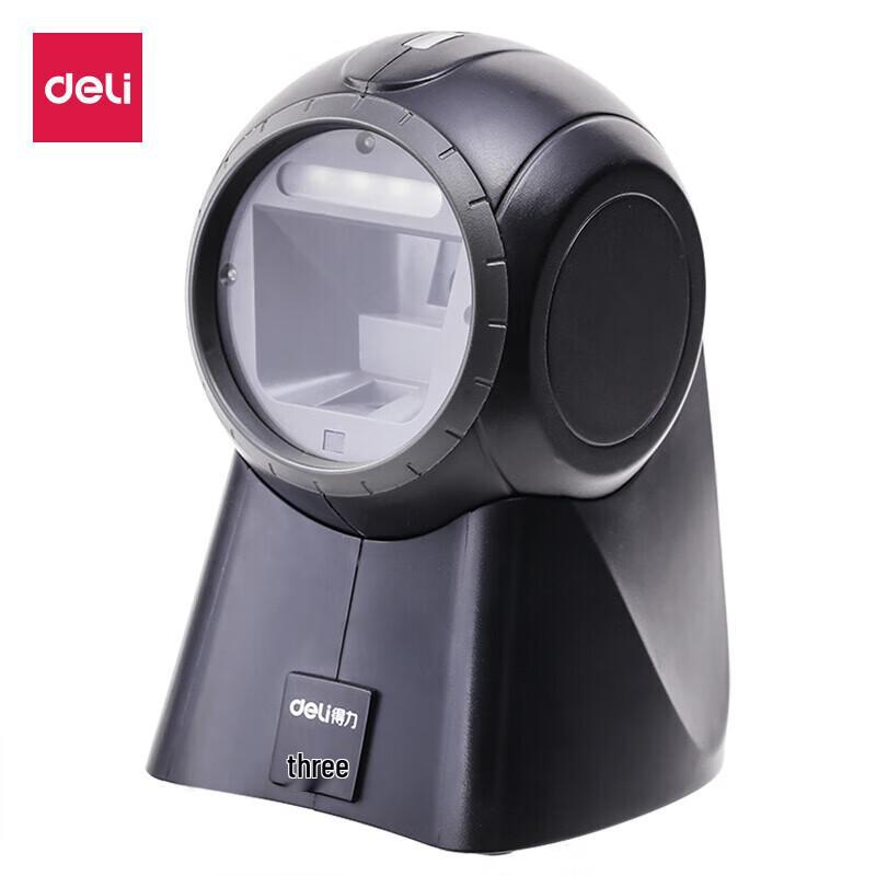 Deli 14960 Wired Desktop 2D Barcode Scanner