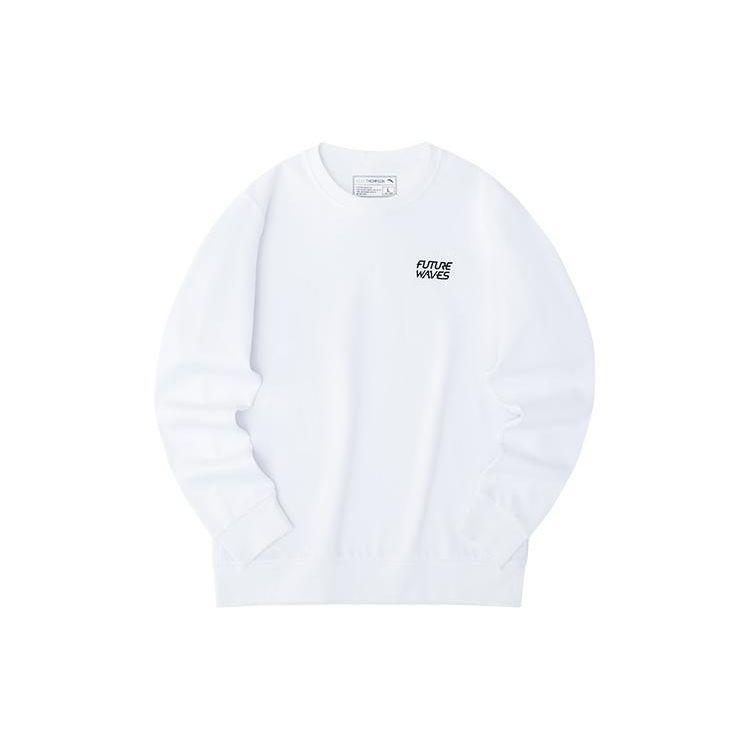 

Anta Abstract Pattern Printed Round Neck Long Sleeve Sweatshirt Men tops Pure-White 152231710-3 S