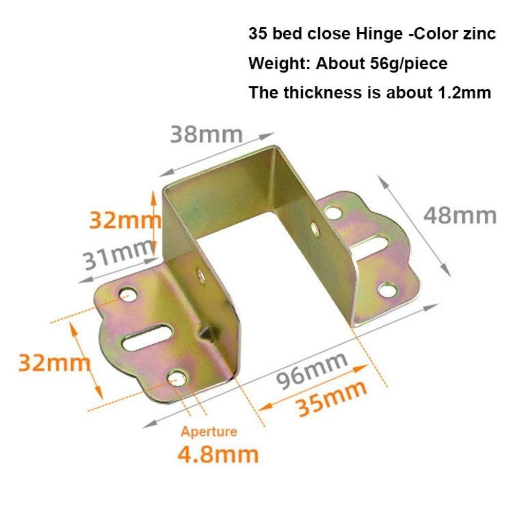 Easy To Install Bed Hinges Thickened Stabilizing Bed Structural Component  Leg Connector