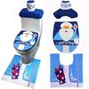 Cute Christmas Toilet Seat Covers Creative Santa Claus Bathroom Mat Xmas Supplies for Home New Year Navidad Gift Decoration