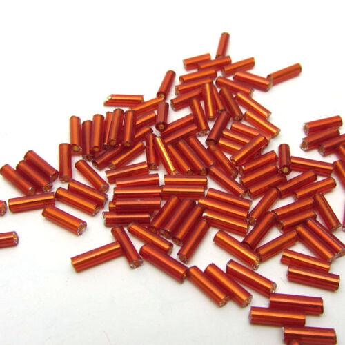 

Цветные трубчатые бусины, стеклярус, изготовление новых ювелирных изделий, чешское стекло 2*6mm красный