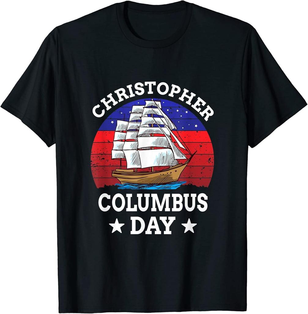 NEW Columbus Day Christopher Columbus Day Cotton Tee