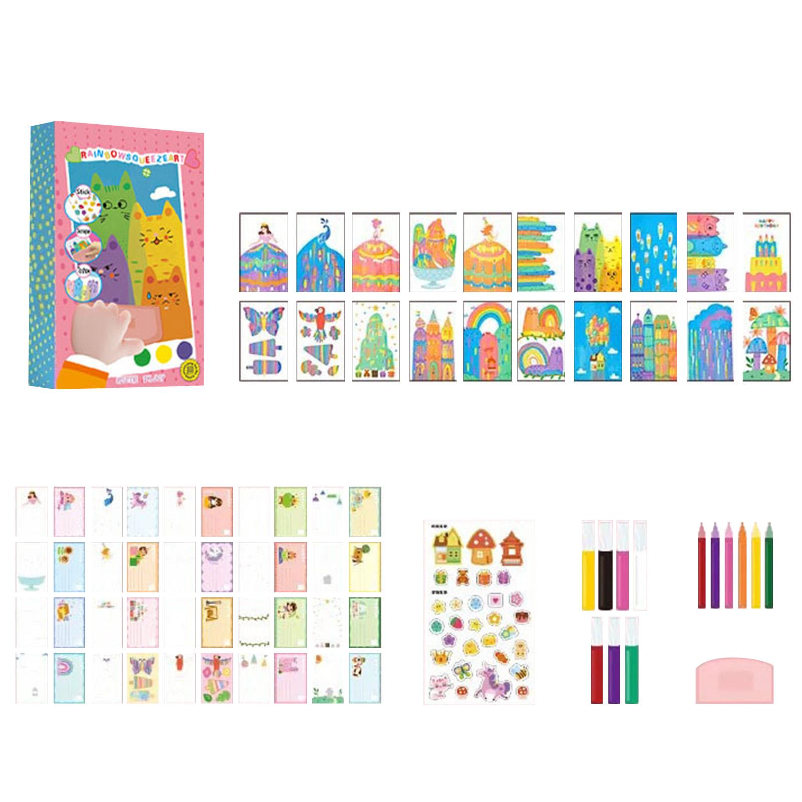 

Stripboard Art Making Set, Scrap Painting Paper Art Set Notebook, DIY Gift Set (Suitable For Boys And Girls)10ml one size білий