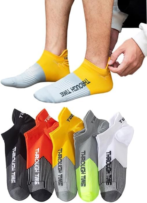 

Носки мужские Xiyaoer до щиколотки, размеры свободные, хлопок, впитывающие пот, устойчивые к запаху, набор из 5 пар, мужские носки, стильные, дышащие, влагоотводящие,