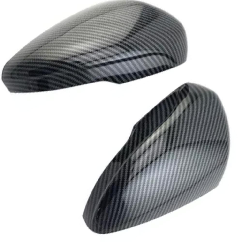 For Ford Focus MK4  - US version Carbon Fiber Pattern Mirror Case Black Side Wing Rearview Mirror Cover Trim LHD