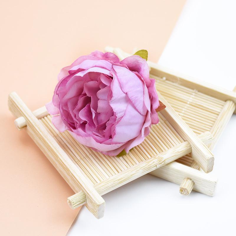 

10 шт. Шелковые пионы Искусственные цветы для украшения дома и свадьбы, Сделай сам, Скрапбукинг, Помпоны, Валентинов венок, Искусственные пластиковые цветы