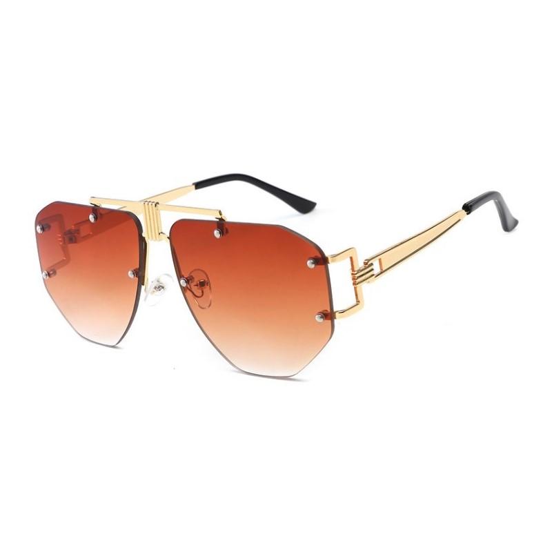 Luxury Designer Women Sunglasses Vintage Rimless Ladies Fashion Sun Glasses New Summer Shades