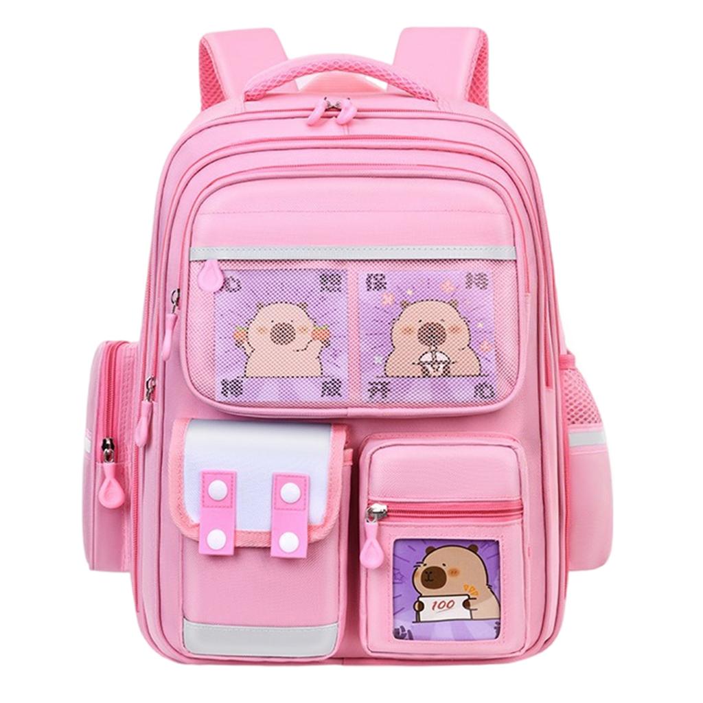 Capybara Backpack Lightweight Large Capacity School Bag Breathable Casual Daypack for Kids with Adjustable Strap
