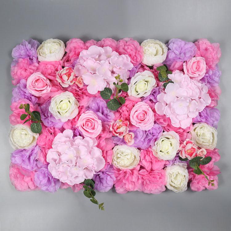 40*60cm Simulated Flower Wall Plant Background Wall Simulated Artificial  Flower Wall Decoration Indoor Scenery Wedding Roses