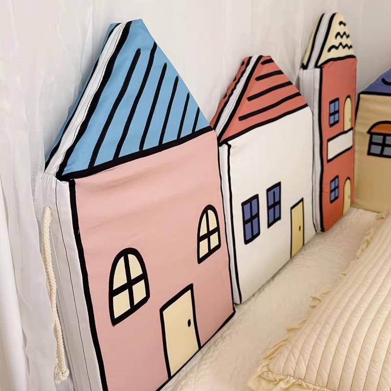 Soft Cotton Baby Bed Bumper Set Toddler Safety Anti-Collision Guard Rail Crib Or Floor