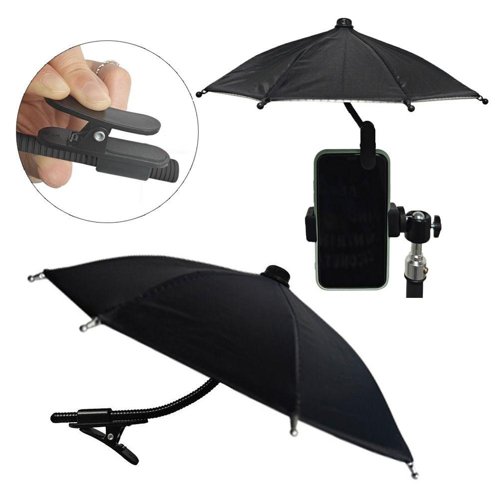 Sun Protection Sunshade Phone Umbrella With Clip Phone Fixed Clip Phone Umbrella Holder  Motorcycle