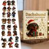 Cute Dog Christmas Countdown Calendar Unbox Festive Joys With Adorable Dachshunds For Winter Display