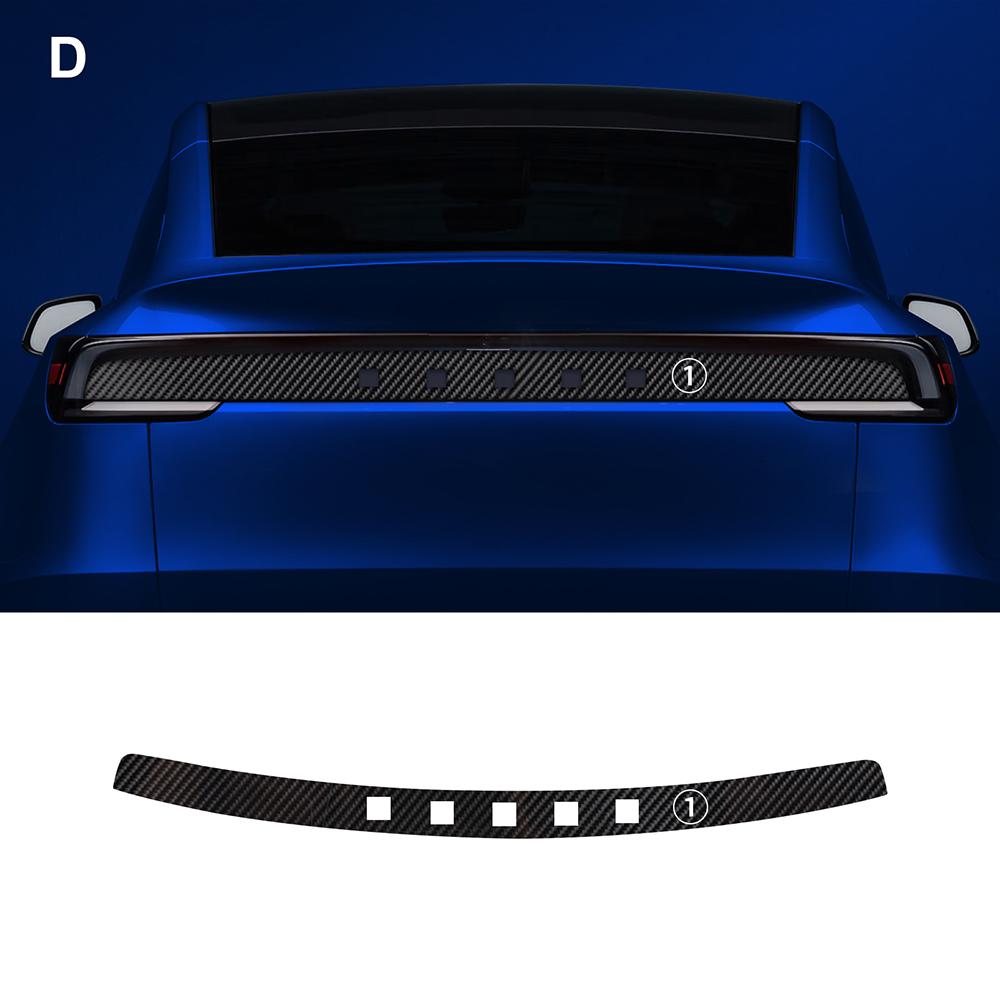 Carbon Fiber Pattern Car B Pillars Film For Tesla Model Y Juniper Modely 2025 2026 Paint Protection Anti-scratch Accessories