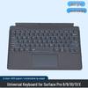 Microsoft Surface Tablet Magnetic Bluetooth Keyboard Case with Seven-Color Backlight for Pro 8/9/10/11/X