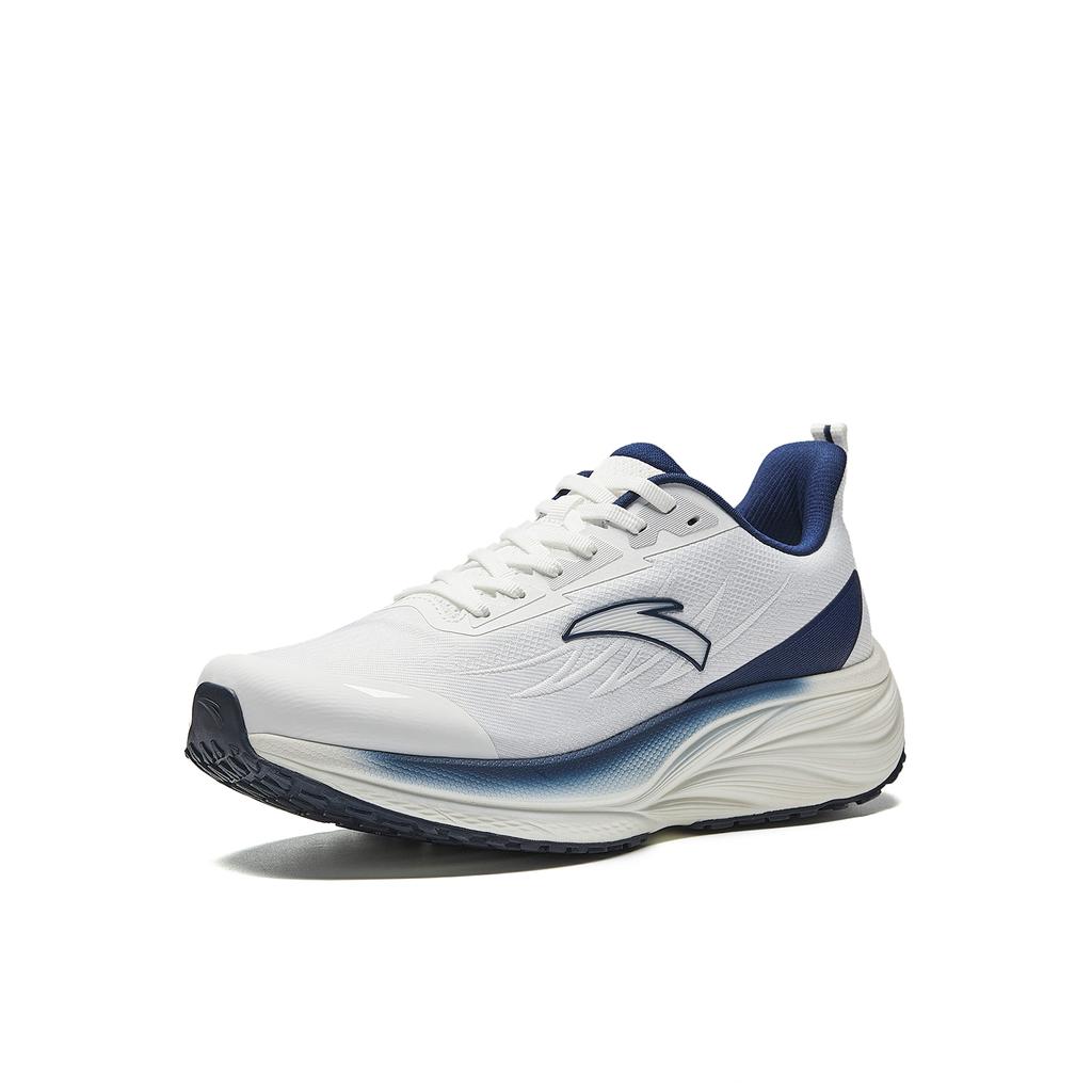 Anta Xu Feng Weiche Sohle Stoßdämpfung Leicht Atmungsaktiv Niedrig geschnitten Freizeit Stadt Pendeln Training Laufschuhe Herren Sneaker Weiß Blau 912545508-1