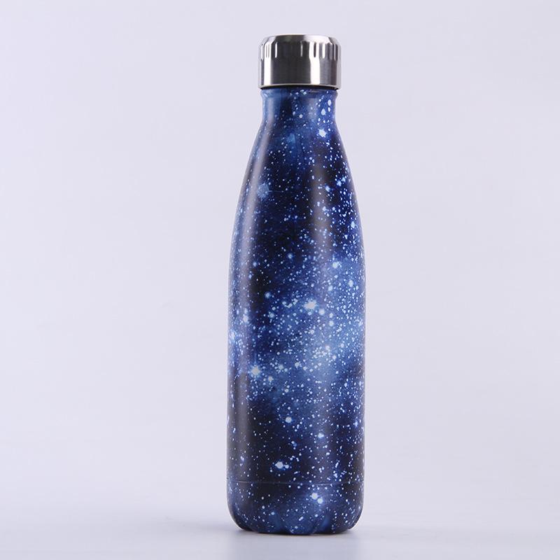 Stylová barevná nerezová termoska Hvězdná obloha Cestovní turistická kancelářská termohrnek Káva Čaj mléko termo láhev Dárky termoska