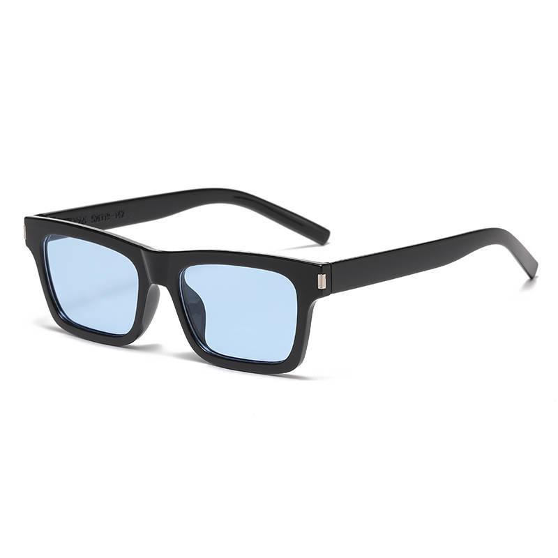 Retro Square Frame Rivet Sunglasses - Trendy European & American Hot Girl Street Style