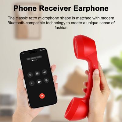 Bezdrátový telefonní přijímač Retro bezdrátový telefonní sluchátko Stabilní připojení Kompatibilní s Bluetooth Přijímač mobilního telefonu Sluchátko