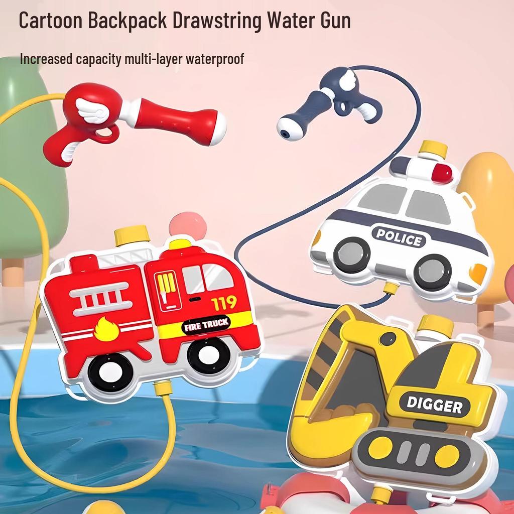 2025 New Kids' Water Gun Backpack: Pump-Action Toy for Boys & Girls - Perfect for Summer Water Play & Fights!