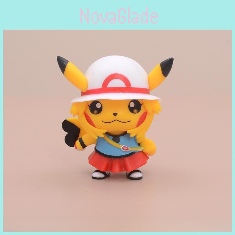 Pokmon Pikachu Pvc Collectible Model With Casual Outfits For Fans And Collectors