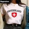 Switzerland Top Women Graphic Harajuku Funny Tshirts Female Streetwear Manga S Clothes