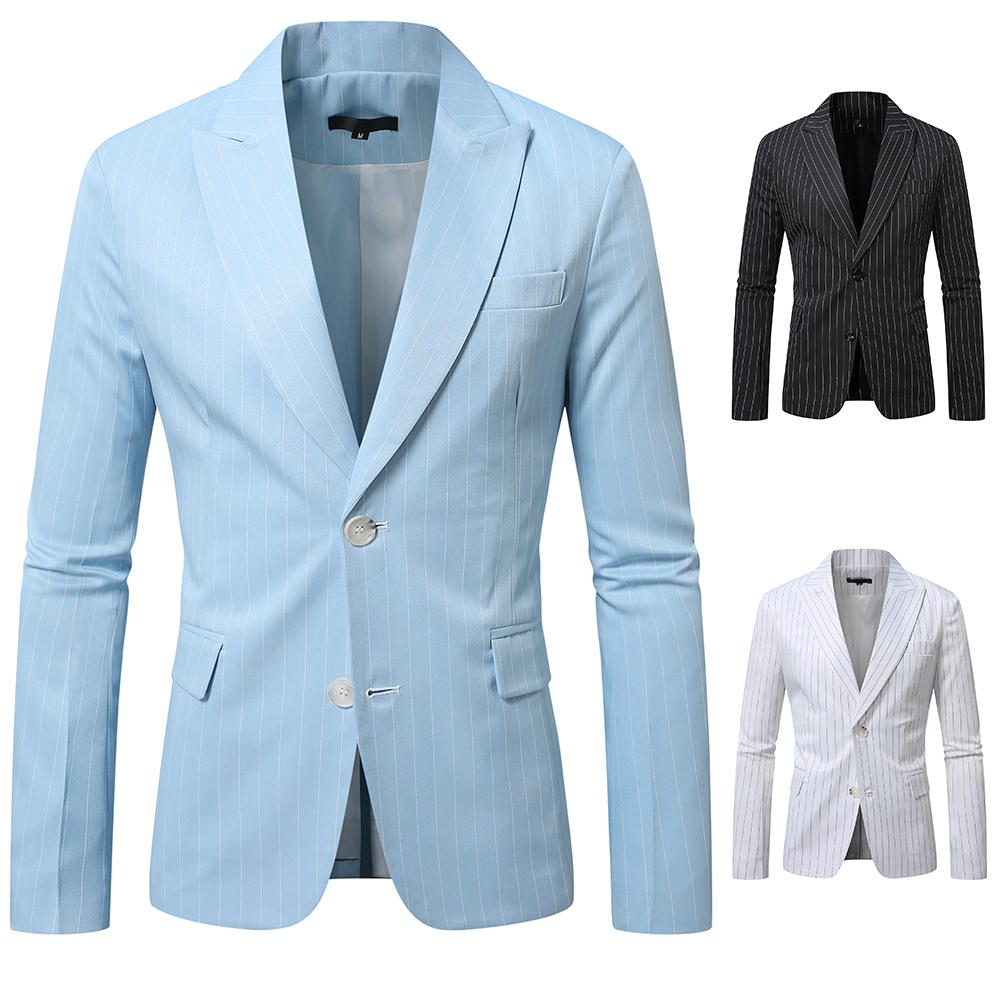 Modă Bărbați Blezere Business Bărbați Casual Culoare Solidă Coreean Casual Jachetă de Petrecere Costum Gentleman Blazer Bărbați Formal Elegant Jachete Costum
