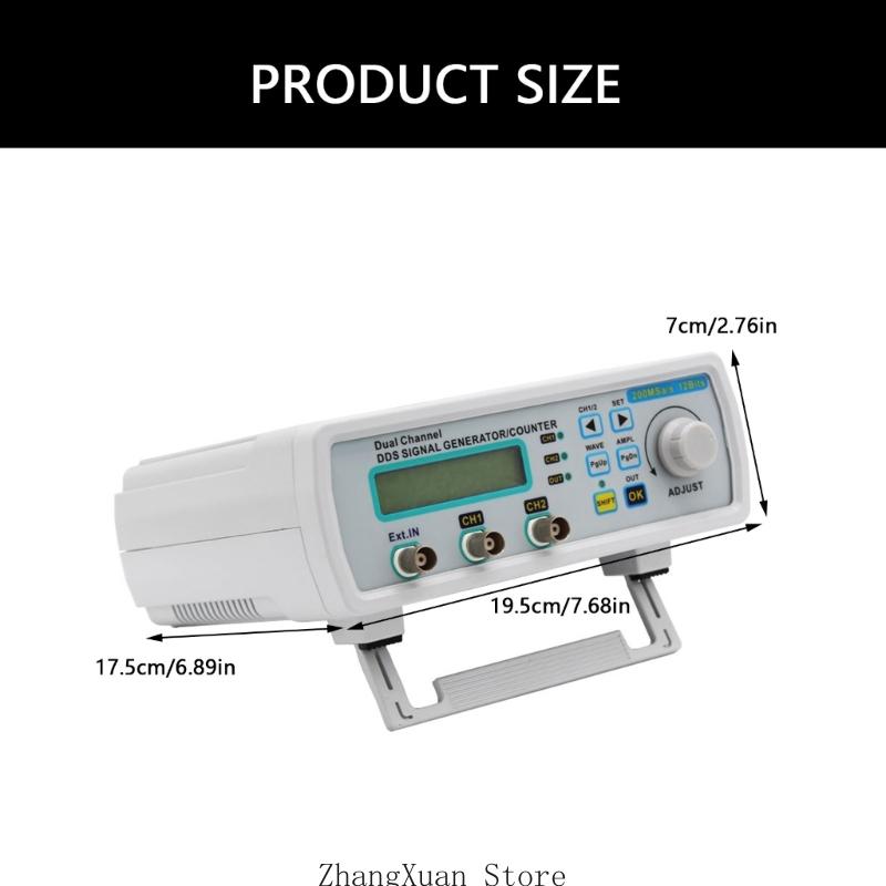 High Precise 25MHz Double Channel Generator with Digital Display Suitable for Laboratory Use Research & Education