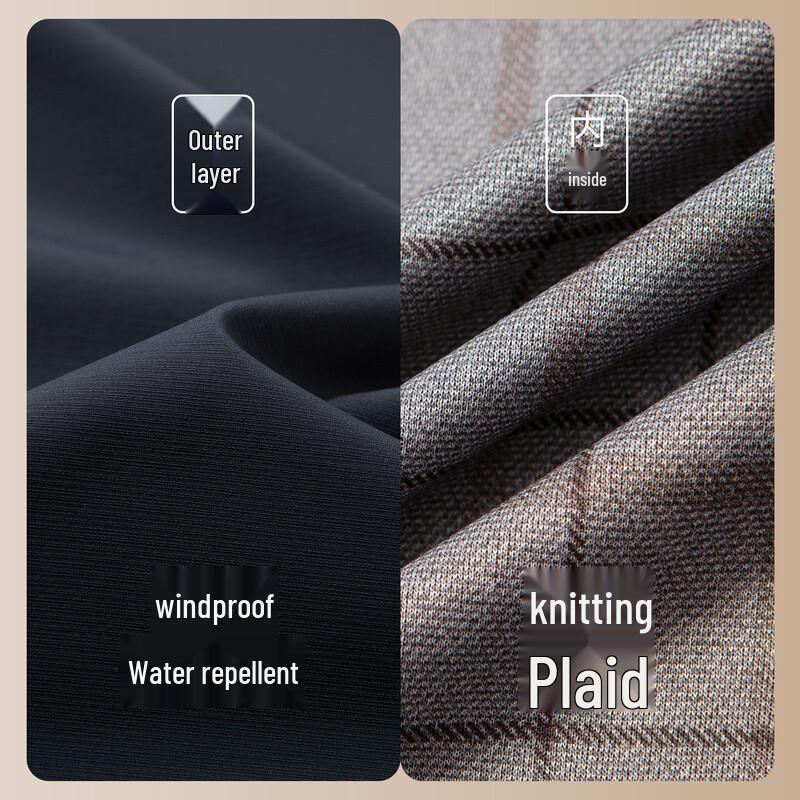 MONTAGUT Men's Wrinkle-Resistant Blended Lapel Jacket