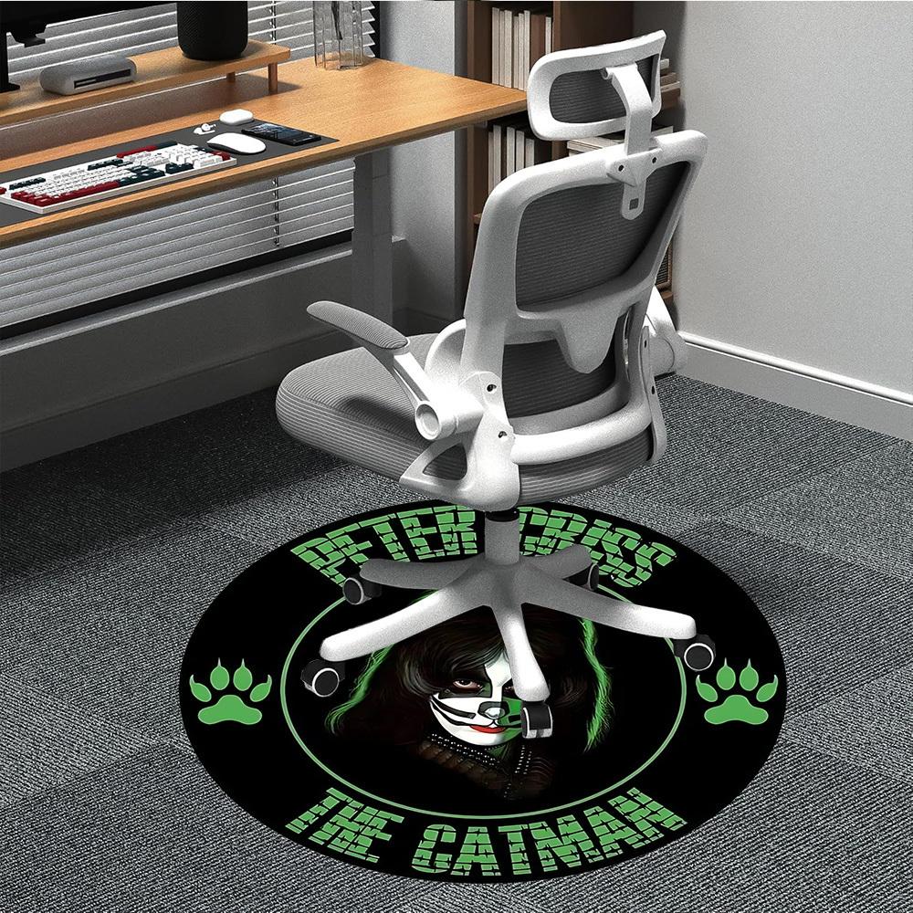 

1pc KISS Band Office Round Area Rug, Under Office Chairs Bedroom Living Room Home Decor, Room Deco, Available in Various Sizes262 80cm by 80cm