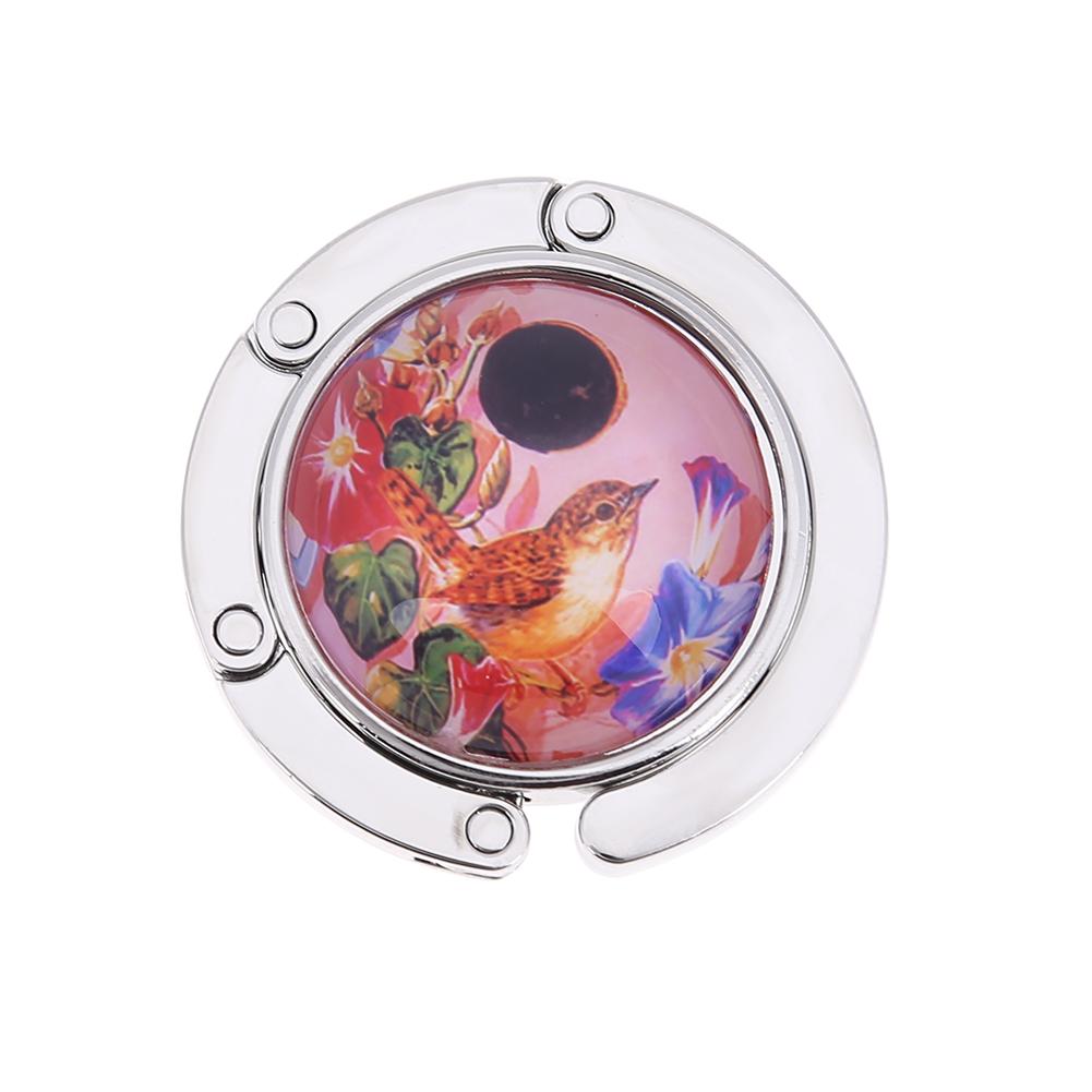 

Вишуканий тримач для сумки для столу Портативні гачки для сумок Гачок для столу Тримач Візерунок троянди Підвіска-тримач для сумки Декорація Підвіска для сумки