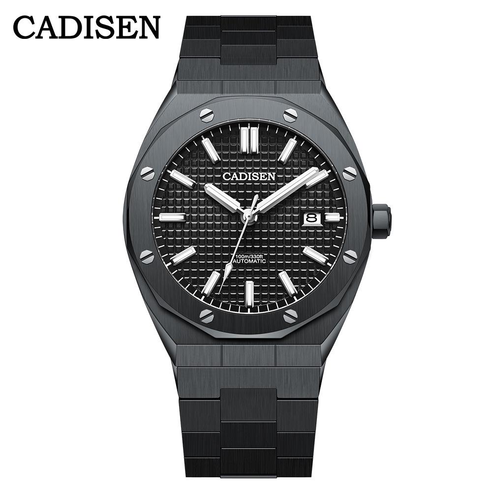 Kadisen Men's Mechanical Watch with Japanese NH35 Movement, Waterproof Steel Case, and Business Style