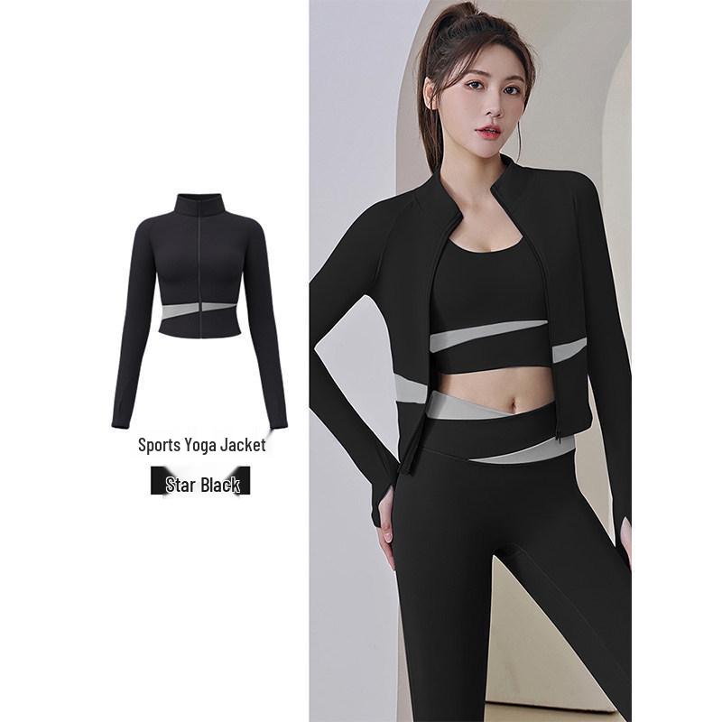 Women s Quick-Dry Pilates & Yoga Color Block Sportswear Set M