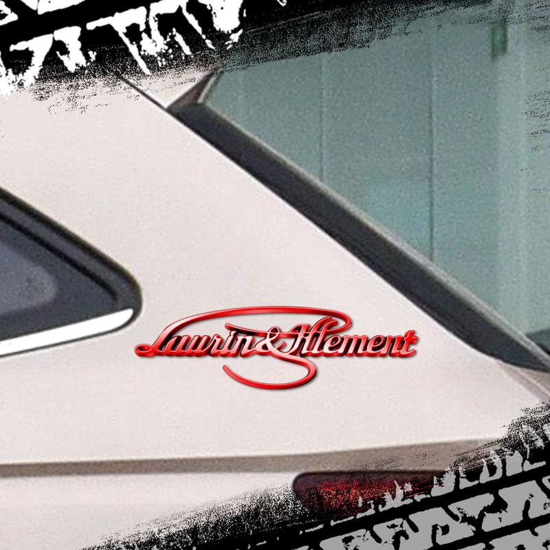 Metal 3D Badge L&K Logo Car Rear Trunk Body Sticker Emblem For Octavia Superb Kamiq Karoq Kodiaq Rapid Laurin & Klement