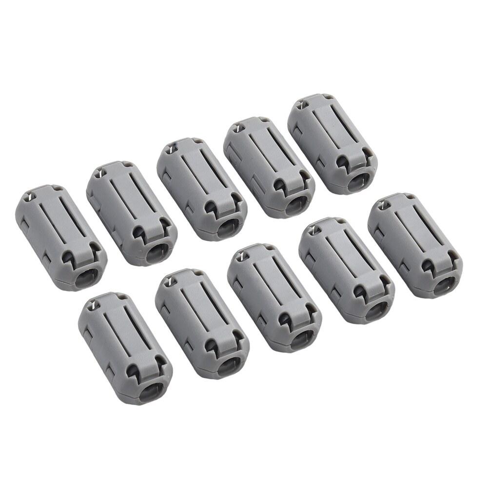 Ferrite Ring Core Clips 10 Pack for USB Mouse & Headphone Cables Minimizing Electromagnetic Interference Effectively