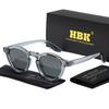 HBK Retro Polarized Men's Sunglasses Vintage High-Quality TR90 TAC Lenses Round Sun Glasses Women Driving Fishing Eyewear Travel