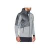 Under Armour Pursuit Swacket Solid Color Logo Zip-Up Hooded Jacket Men Jackets Gray 1289472-025