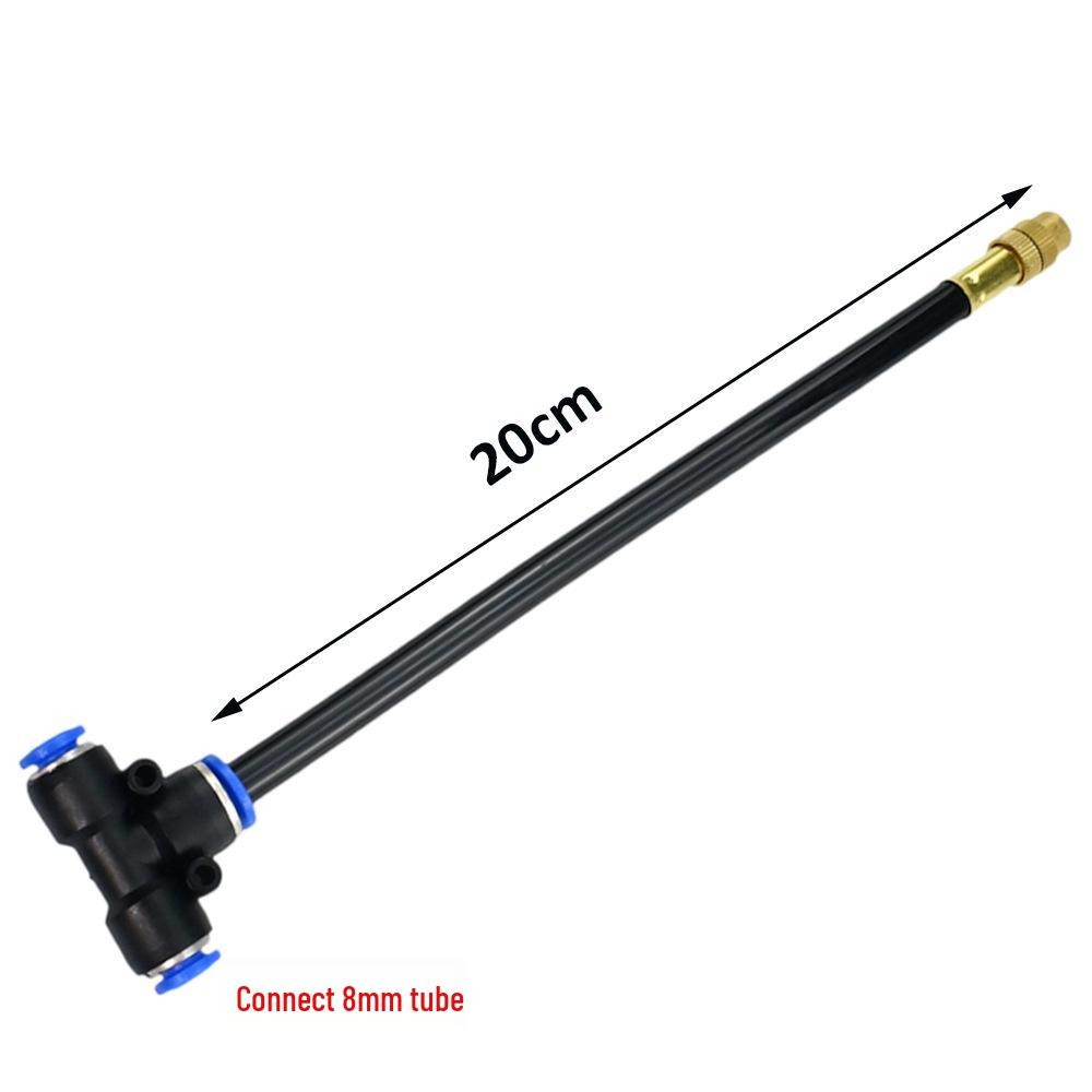 Low-Pressure Quick-Connect Mist Nozzle for Humidification, Dust Control, Seedling Watering, Aquaculture Cooling, and Automated Watering