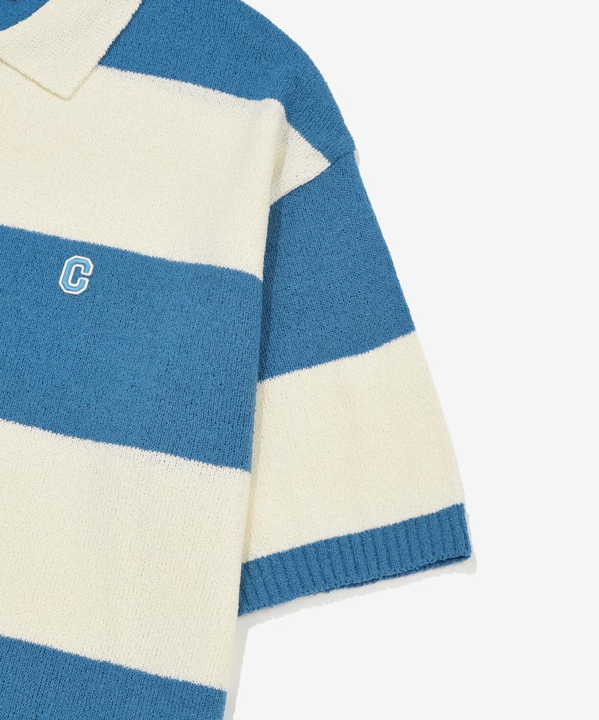 COVERNAT Rugby Half Knit Blue